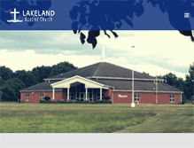 Tablet Screenshot of lakelandchurch.org